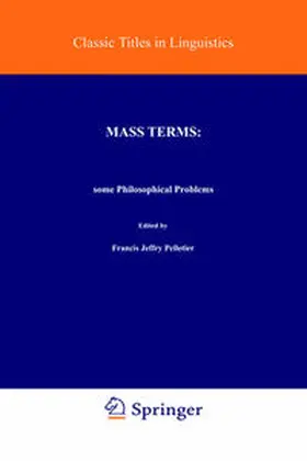 Pelletier | Mass Terms: Some Philosophical Problems | E-Book | www.sack.de
