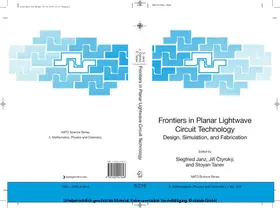 Janz / Ctyroky / Tanev | Frontiers in Planar Lightwave Circuit Technology | E-Book | sack.de