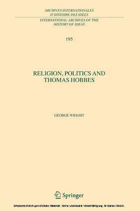 Wright | Religion, Politics and Thomas Hobbes | E-Book | sack.de