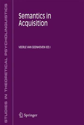 van Geenhoven |  Semantics in Acquisition | Buch |  Sack Fachmedien