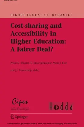 Teixeira / Johnstone / Rosa |  Cost-sharing and Accessibility in Higher Education: A Fairer Deal? | eBook | Sack Fachmedien