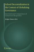 Daun |  School Decentralization in the Context of Globalizing Governance | Buch |  Sack Fachmedien