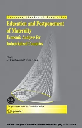 Gustafsson / Kalwij | Education and Postponement of Maternity | E-Book | sack.de