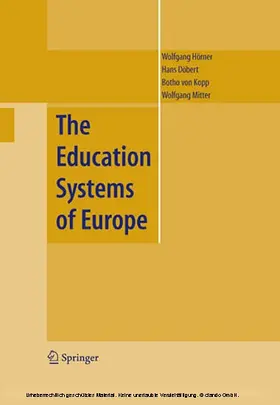 Hörner / Döbert / Kopp |  The Education Systems of Europe | eBook | Sack Fachmedien
