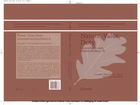 Preston / Ouderkirk |  Nature, Value, Duty | eBook | Sack Fachmedien