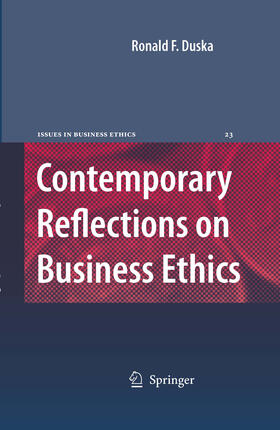 Duska | Contemporary Reflections on Business Ethics | E-Book | sack.de