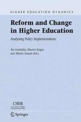 Gornitzka / Amaral / Kogan |  Reform and Change in Higher Education | Buch |  Sack Fachmedien