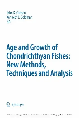 Carlson / Goldman | Special Issue: Age and Growth of Chondrichthyan Fishes: New Methods, Techniques and Analysis | E-Book | sack.de