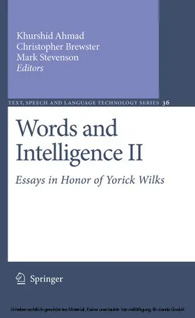 Ahmad / Brewster / Stevenson | Words and Intelligence II | E-Book | www.sack.de