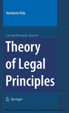 Avila | Theory of Legal Principles | E-Book | sack.de