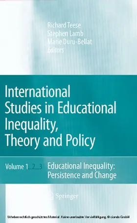 Teese / Lamb / Duru-Bellat |  International Studies in Educational Inequality, Theory and Policy | eBook | Sack Fachmedien