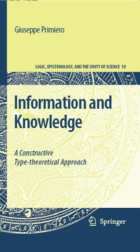 Primiero |  Information and Knowledge | eBook | Sack Fachmedien
