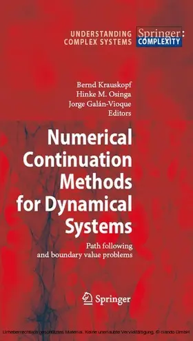 Krauskopf / Osinga / Galan-Vioque |  Numerical Continuation Methods for Dynamical Systems | eBook | Sack Fachmedien
