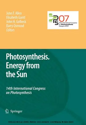 Allen / Gantt / Golbeck |  Photosynthesis. Energy from the Sun | eBook | Sack Fachmedien