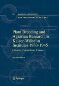 Heim |  Plant Breeding and Agrarian Research in Kaiser-Wilhelm-Institutes 1933-1945 | eBook | Sack Fachmedien
