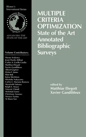 Gandibleux |  Multiple Criteria Optimization | Buch |  Sack Fachmedien