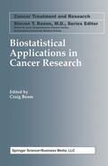 Beam |  Biostatistical Applications in Cancer Research | Buch |  Sack Fachmedien