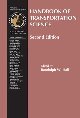 Hall | Handbook of Transportation Science | Buch | sack.de