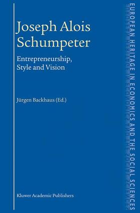 Backhaus | Joseph Alois Schumpeter | Buch | 978-1-4020-7463-9 | sack.de