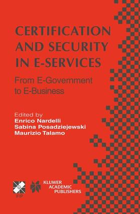 Nardelli / Talamo / Posadziejewski | Certification and Security in E-Services | Buch | sack.de