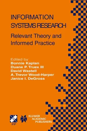 Kaplan / Truex / Wastell |  Information Systems Research | Buch |  Sack Fachmedien