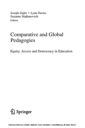 Zajda / Davies / Majhanovich | Comparative and Global Pedagogies | E-Book | sack.de