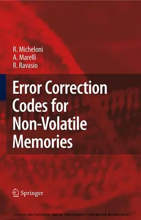 Micheloni / Marelli / Ravasio |  Error Correction Codes for Non-Volatile Memories | eBook | Sack Fachmedien