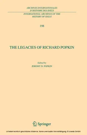 Popkin |  The Legacies of Richard Popkin | eBook | Sack Fachmedien
