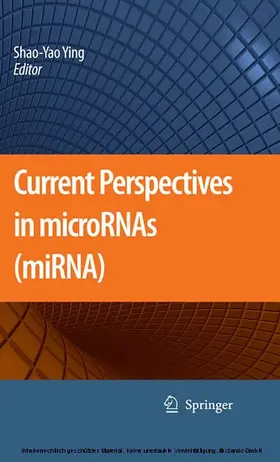Ying |  Current Perspectives in microRNAs (miRNA) | eBook | Sack Fachmedien