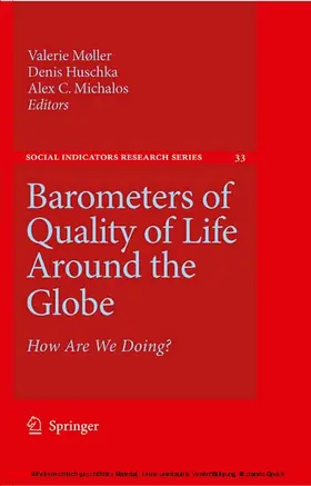Møller / Huschka / Diener |  Barometers of Quality of Life Around the Globe | eBook | Sack Fachmedien