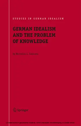 Limnatis |  German Idealism and the Problem of Knowledge: | eBook | Sack Fachmedien