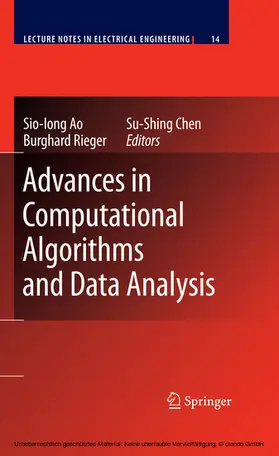 Ao / Rieger / Chen |  Advances in Computational Algorithms and Data Analysis | eBook | Sack Fachmedien