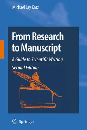 Katz |  From Research to Manuscript | Buch |  Sack Fachmedien