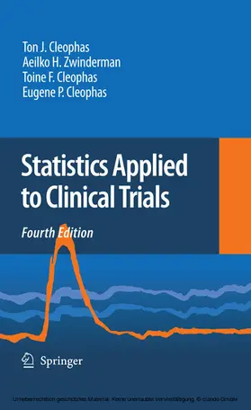 Cleophas / Zwinderman |  Statistics Applied to Clinical Trials | eBook | Sack Fachmedien