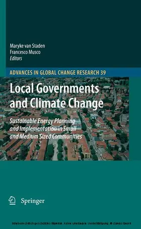van Staden / Musco |  Local Governments and Climate Change | eBook | Sack Fachmedien