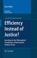 Mathis |  Efficiency Instead of Justice? | eBook | Sack Fachmedien