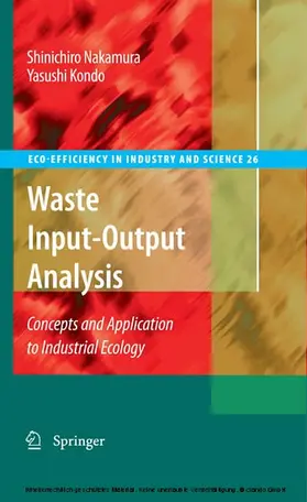Nakamura / Kondo |  Waste Input-Output Analysis | eBook | Sack Fachmedien