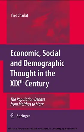 Charbit | Economic, Social and Demographic Thought in the XIXth Century | E-Book | www.sack.de