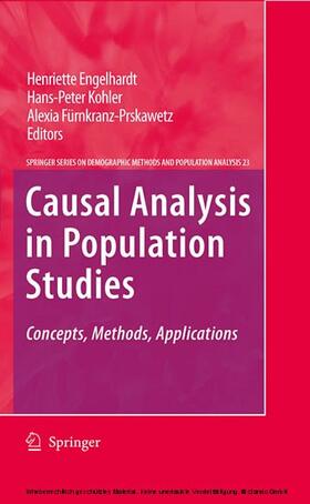 Engelhardt / Kohler / Fürnkranz-Prskawetz | Causal Analysis in Population Studies | E-Book | sack.de