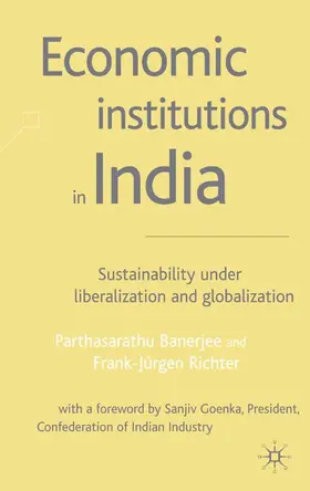 Banerjee / Richter |  Economic Institutions in India | Buch |  Sack Fachmedien