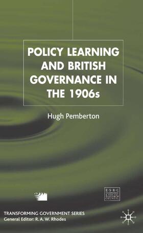 Pemberton |  Policy Learning and British Governance in the 1960s | Buch |  Sack Fachmedien