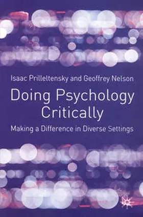 Prilleltensky / Nelson |  Doing Psychology Critically | eBook | Sack Fachmedien