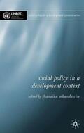 Mkandawire |  Social Policy in a Development Context | Buch |  Sack Fachmedien