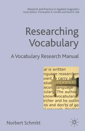 Schmitt |  Researching Vocabulary | Buch |  Sack Fachmedien