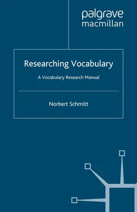 Schmitt |  Researching Vocabulary | Buch |  Sack Fachmedien