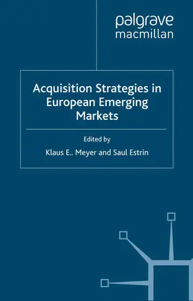 Estrin / Meyer |  Acquisition Strategies in European Emerging Markets | Buch |  Sack Fachmedien