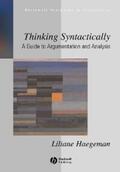 Haegeman |  Thinking Syntactically | eBook | Sack Fachmedien