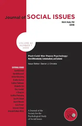 Christie / Hoyle |  Post-Cold War Peace Psychology | Buch |  Sack Fachmedien