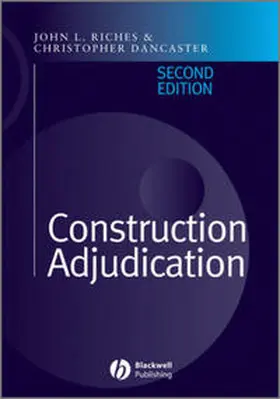 Riches / Dancaster |  Construction Adjudication | eBook | Sack Fachmedien