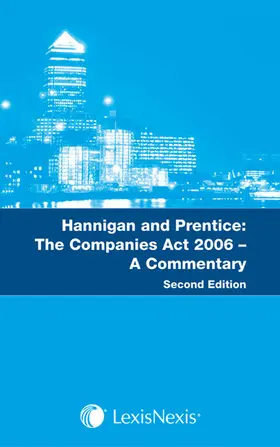  Hannigan and Prentice: The Companies Act 2006 | Buch |  Sack Fachmedien